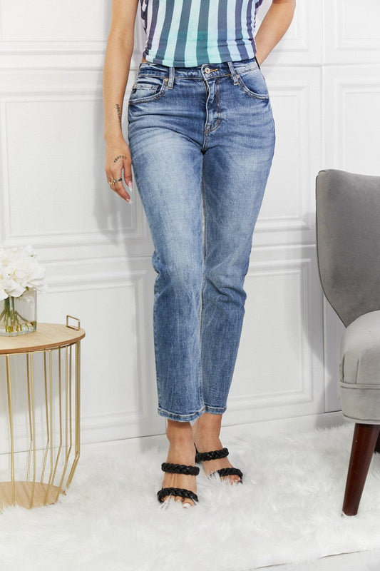 Kancan Full Size Amara High Rise Slim Straight Jeans Carauana Store
