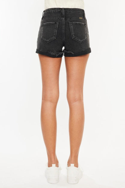 Kancan High Waist Distressed Denim Shorts Carauana Store