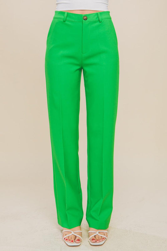 LOVE TREE High Waist Straight Pants Carauana Store