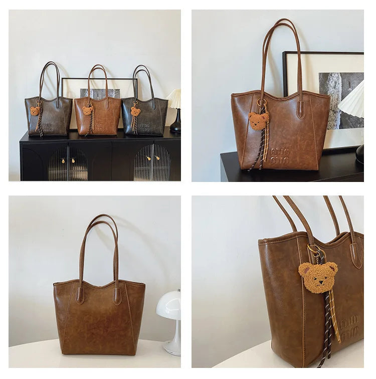 Large Capacity Retro Casual Shoulder Bag