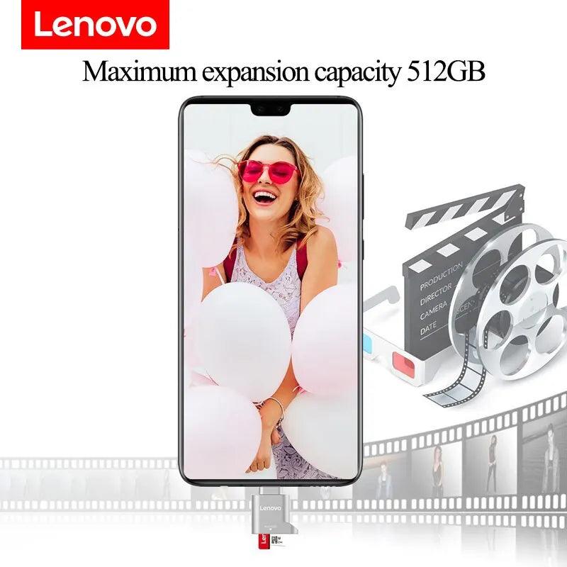 Lenovo Micro SD Card Reader, USB C to SD Card Reader, Type C TF Memory Card Reader with USB C to USB Adapter Carauana Store