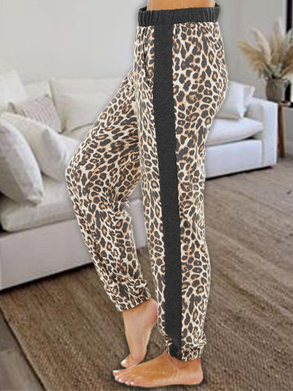 Leopard Elastic Waist Pants Carauana Store