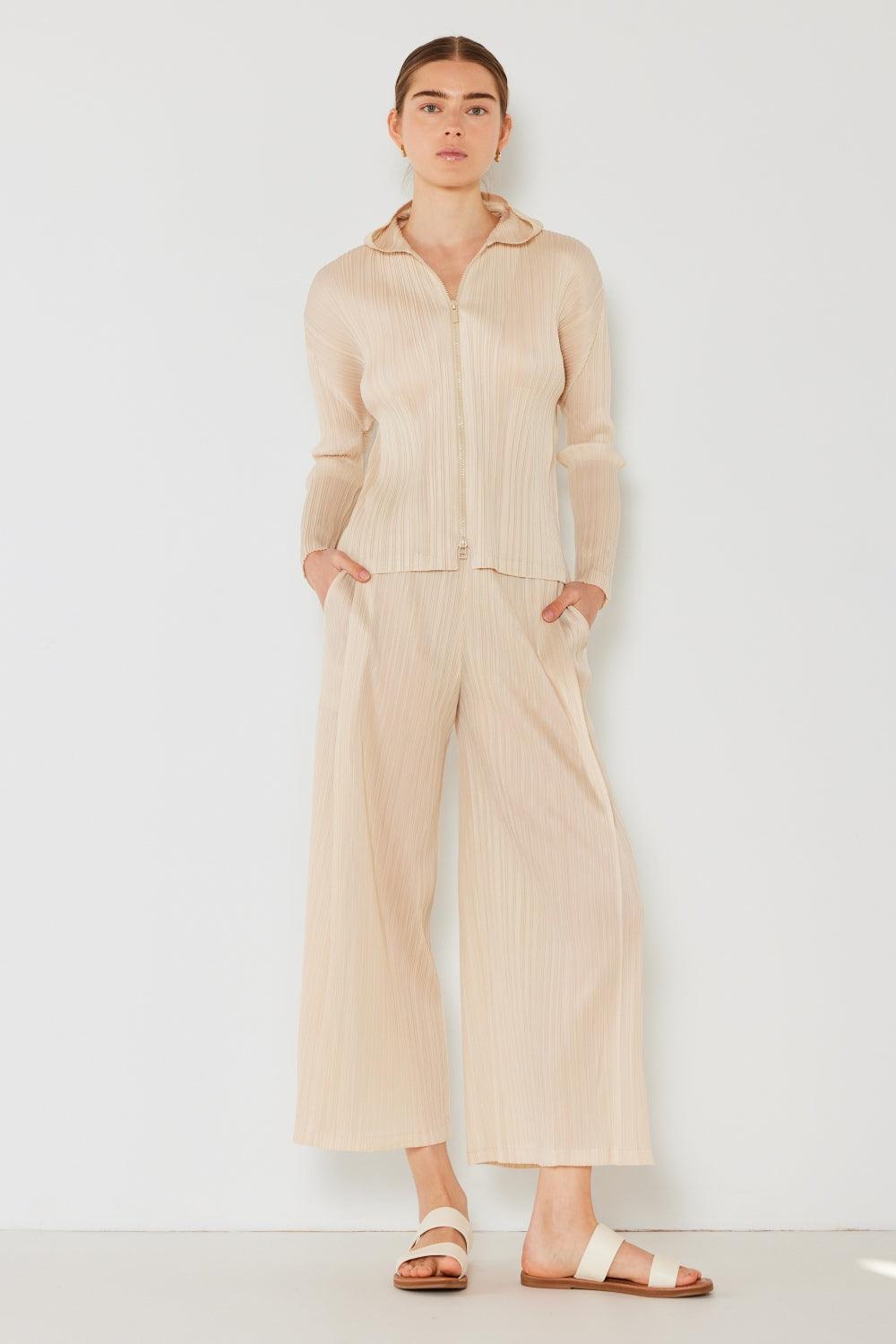 Marina West Swim Pleated Hood Jacket with 2 Way Zipper Carauana Store