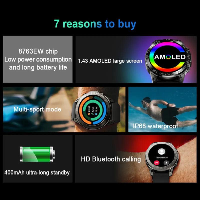New Xiaomi Smart Watch NFC Bluetooth Call Amoled Carauana Store