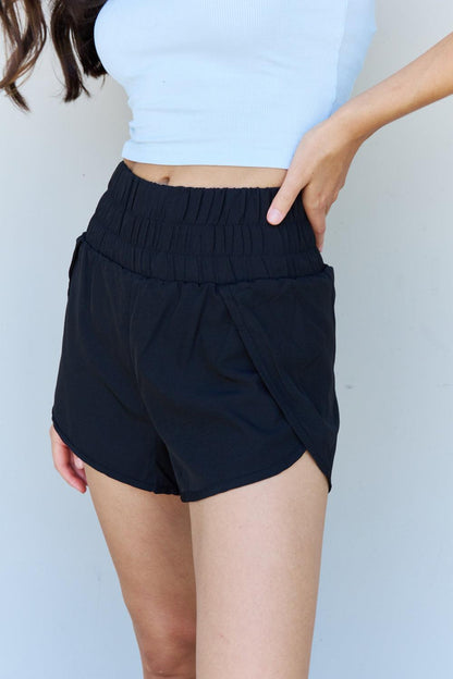 Ninexis Stay Active High Waistband Active Shorts in Black Carauana Store