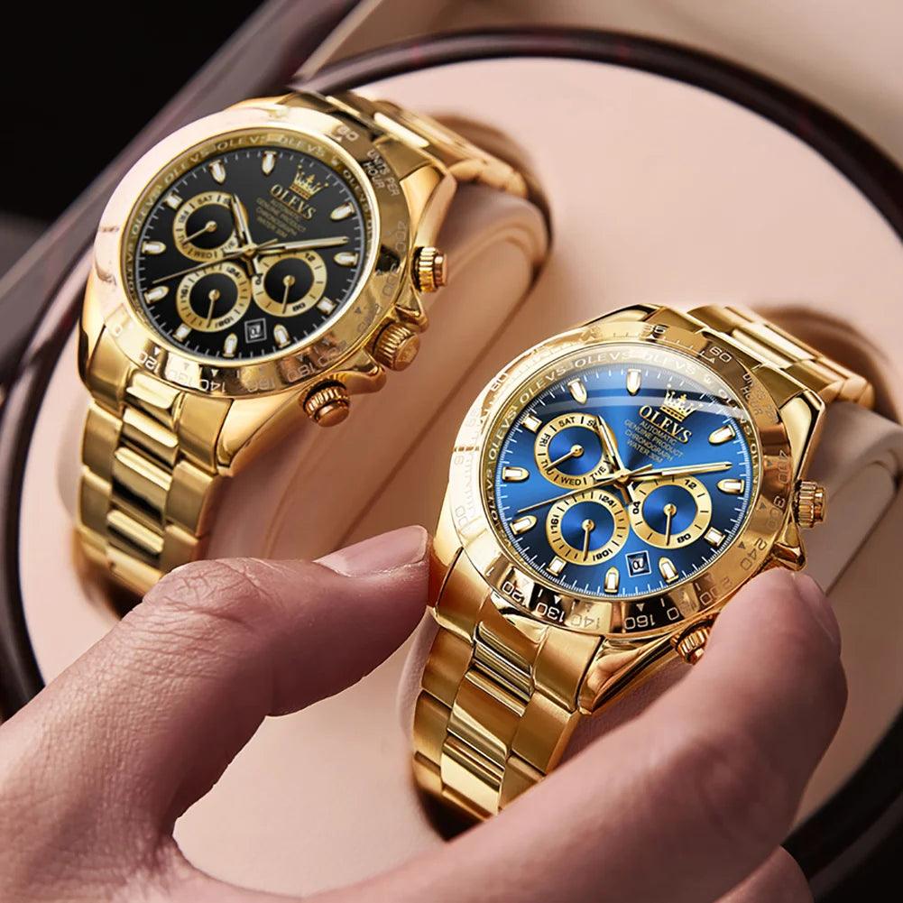 OLEVS Men's Automatic Mechanical Watch Waterproof Stainless Steel Strap Men's Mechanical Watch Fashion Carauana Store