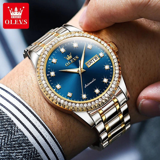 OLEVS Men's Luxury Automatic Mechanical Watch for Man with Date Display Carauana Store