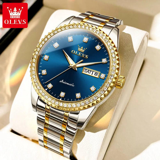 OLEVS Men's Luxury Automatic Mechanical Watch for Man with Date Display Carauana Store