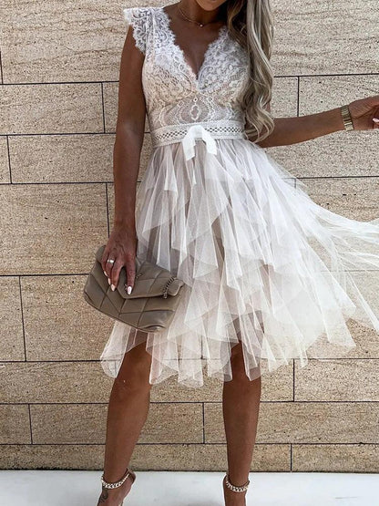 Party Dress Deep V-Neck Carauana Store