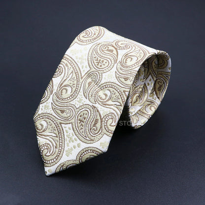Patterned tie on a dark background
