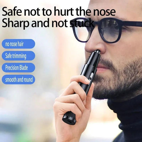 Electric Nasal Hair Trimmer Rechargeable Shaving Razor Removal Tool