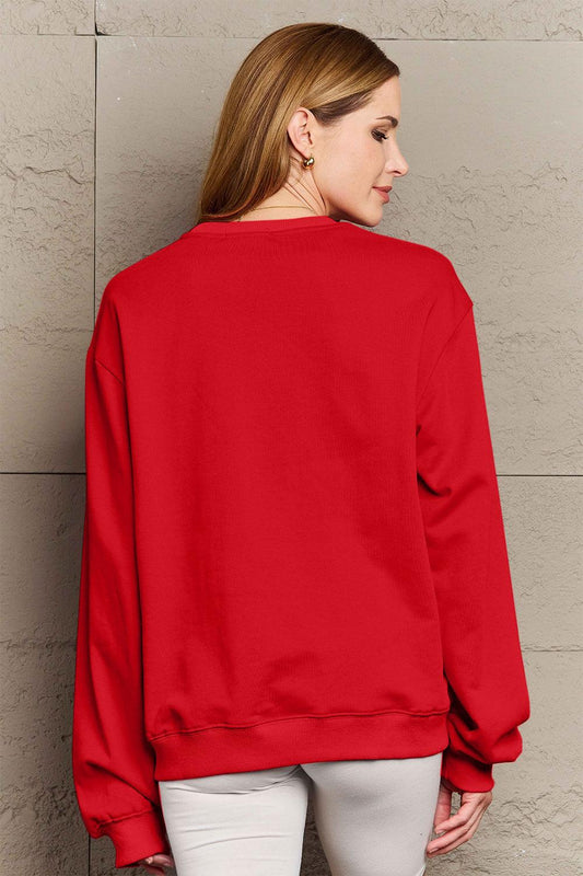 Simply Love Full Size MAMA CLAUS Round Neck Sweatshirt Carauana Store
