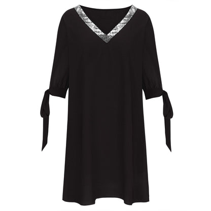 Stylish Plus Size Summer Dresses: V-Neck, Sequin, and Off-Shoulder Styles Carauana Store