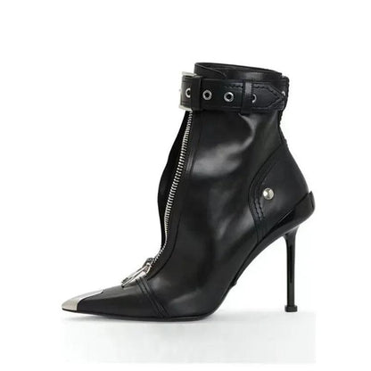 Stylish Short Boots Autumn Winter New Red High Heels Ankle Boots Carauana Store