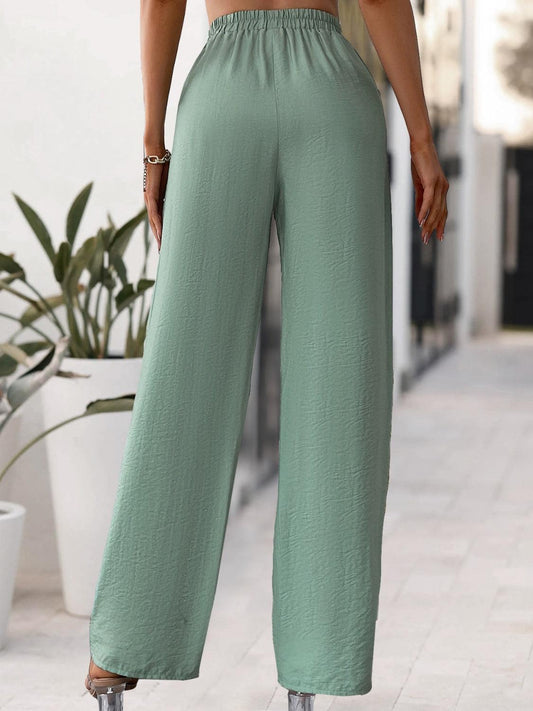 Tied High Waist Wide Leg Pants Carauana Store