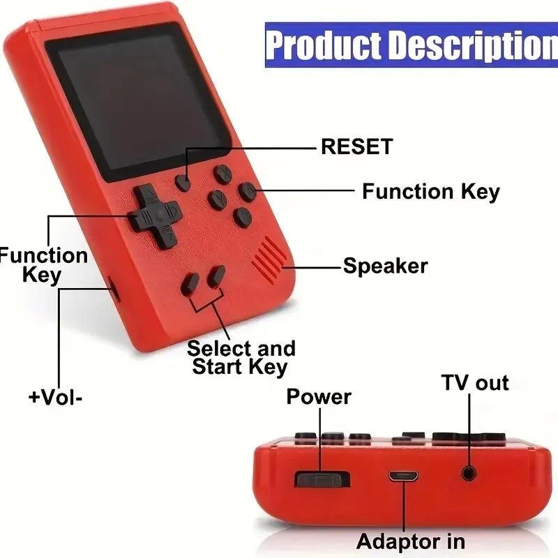 Video Game Console | Handheld Portable Pocket Mini Game Console | Gift for All Ages Carauana Store