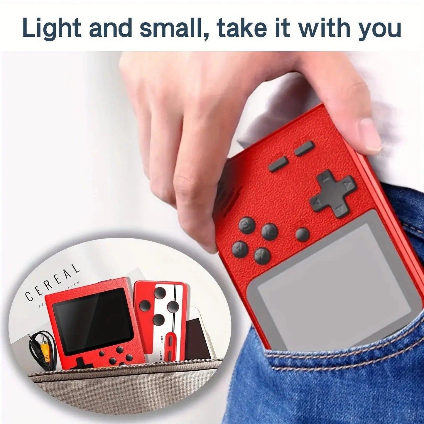 Video Game Console | Handheld Portable Pocket Mini Game Console | Gift for All Ages Carauana Store