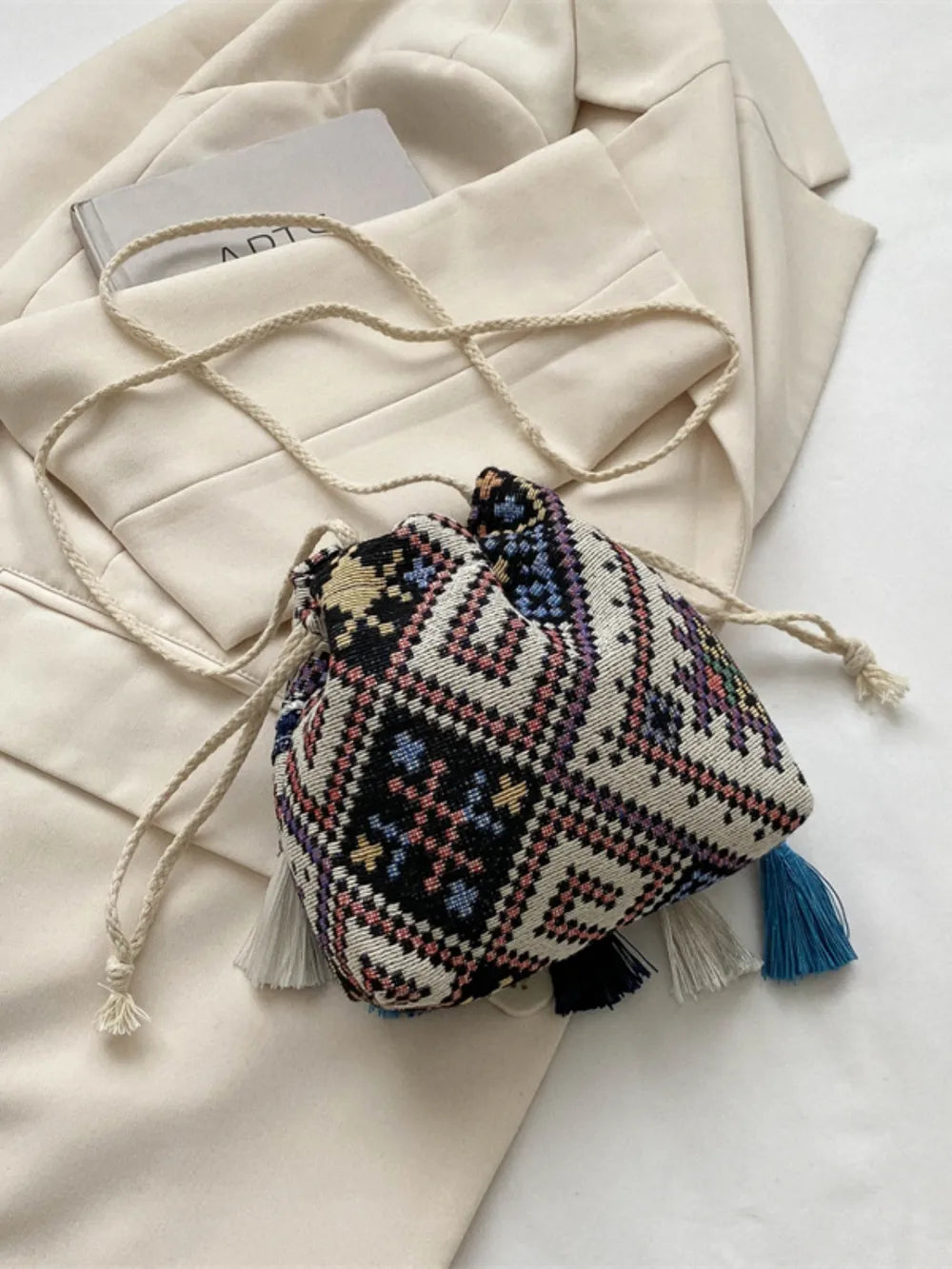 Tassel Spaghetti Strap Shoulder Bag Carauana Store