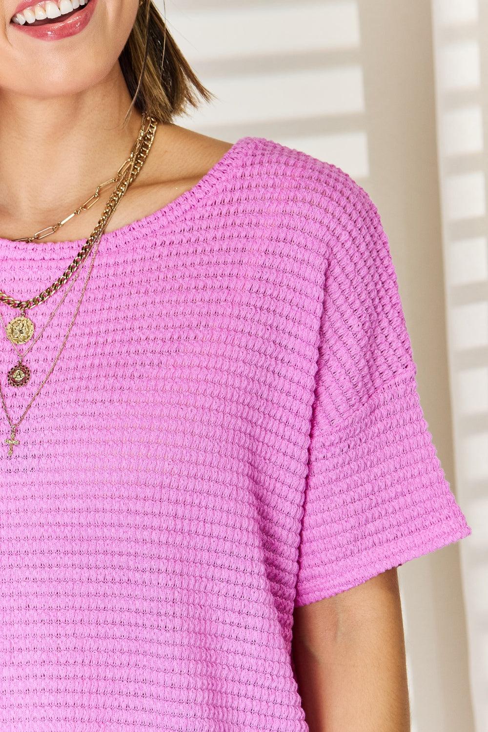 Zenana Full Size Round Neck Short Sleeve Top Carauana Store