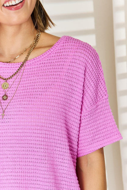 Zenana Full Size Round Neck Short Sleeve Top Carauana Store