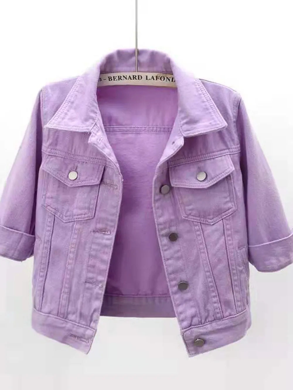 Full Size Cropped Denim Jacket Plus Size Carauana Store