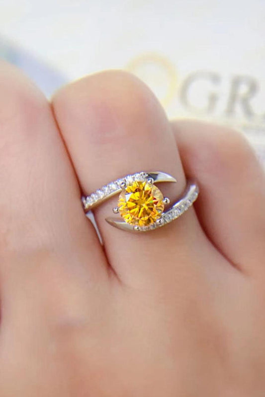 1 Carat Moissanite 925 Sterling Silver Ring Carauana Store