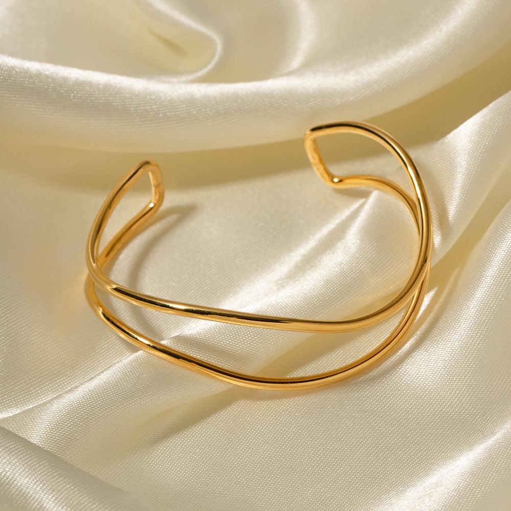Minimalist Stainless Steel Cuff Bracelet Carauana Store
