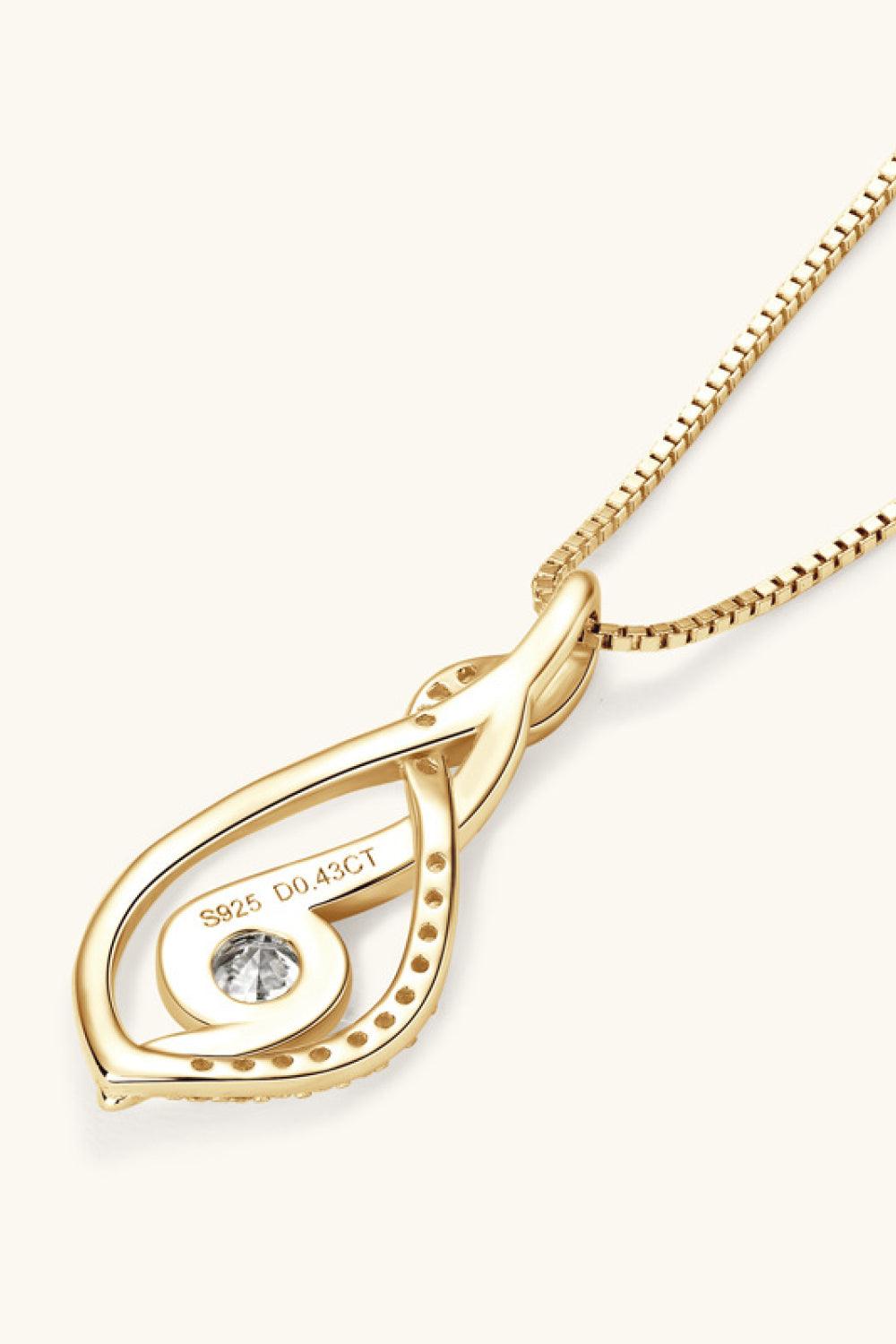 Moissanite 925 Sterling Silver Necklace Carauana Store