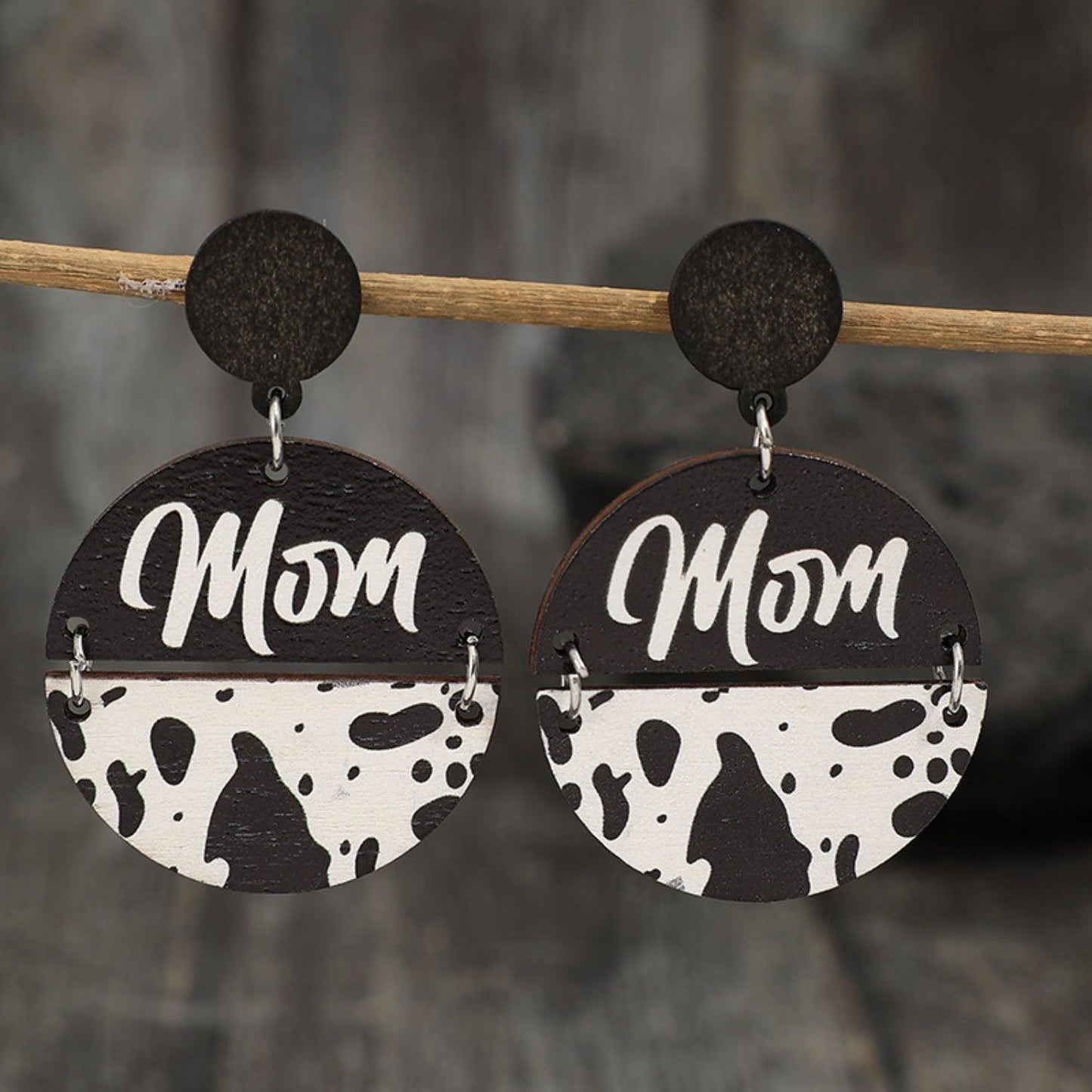 Alloy Wooden Dangle Earrings Carauana Store