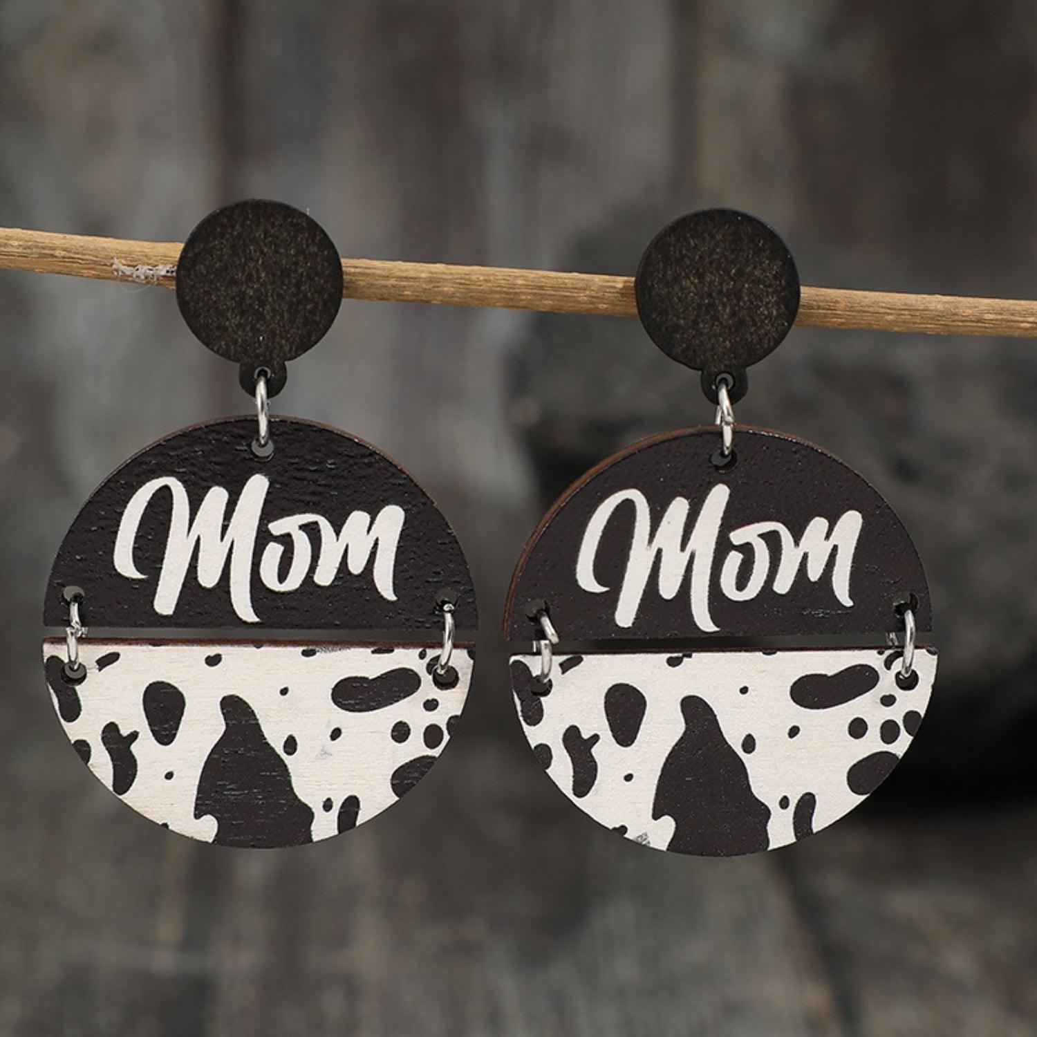 Alloy Wooden Dangle Earrings Carauana Store