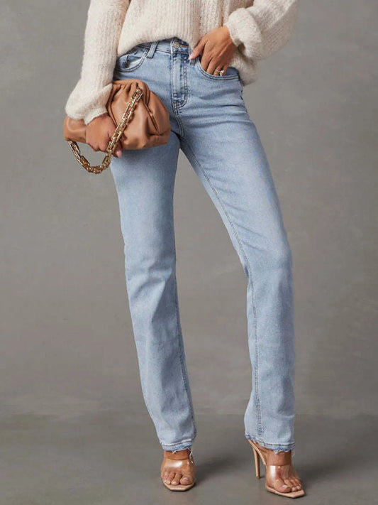 High Rise Jeans with Pockets Carauana Store
