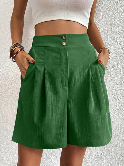High Waist Shorts with Pockets Carauana Store