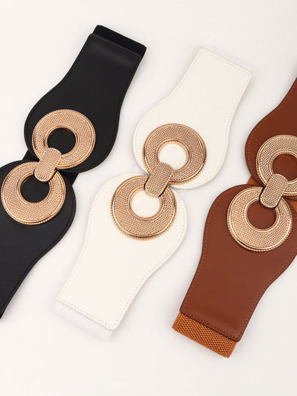 Alloy Buckle Elastic PU Belt Carauana Store