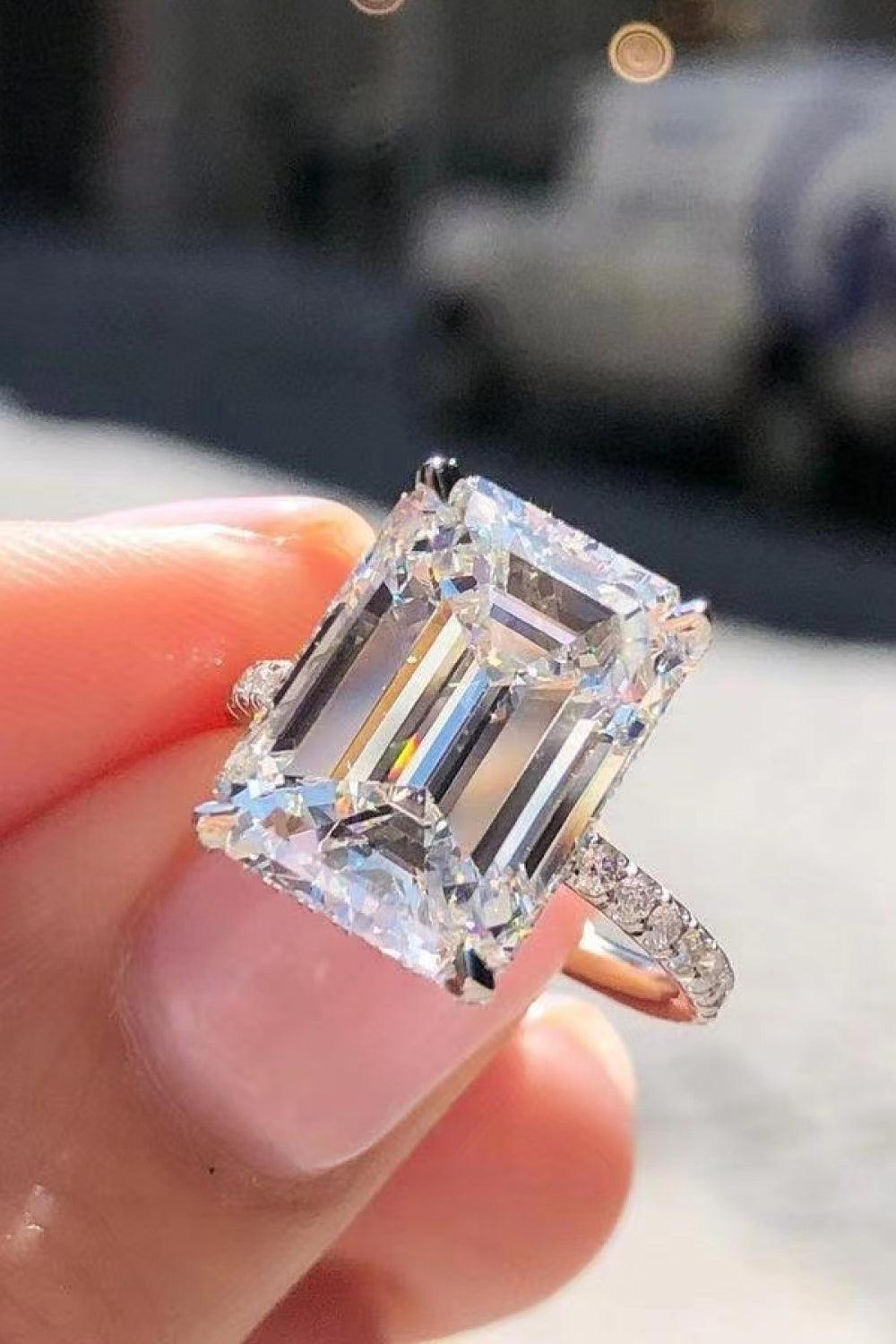 5 Carat Moissanite Side Stone Ring Carauana Store