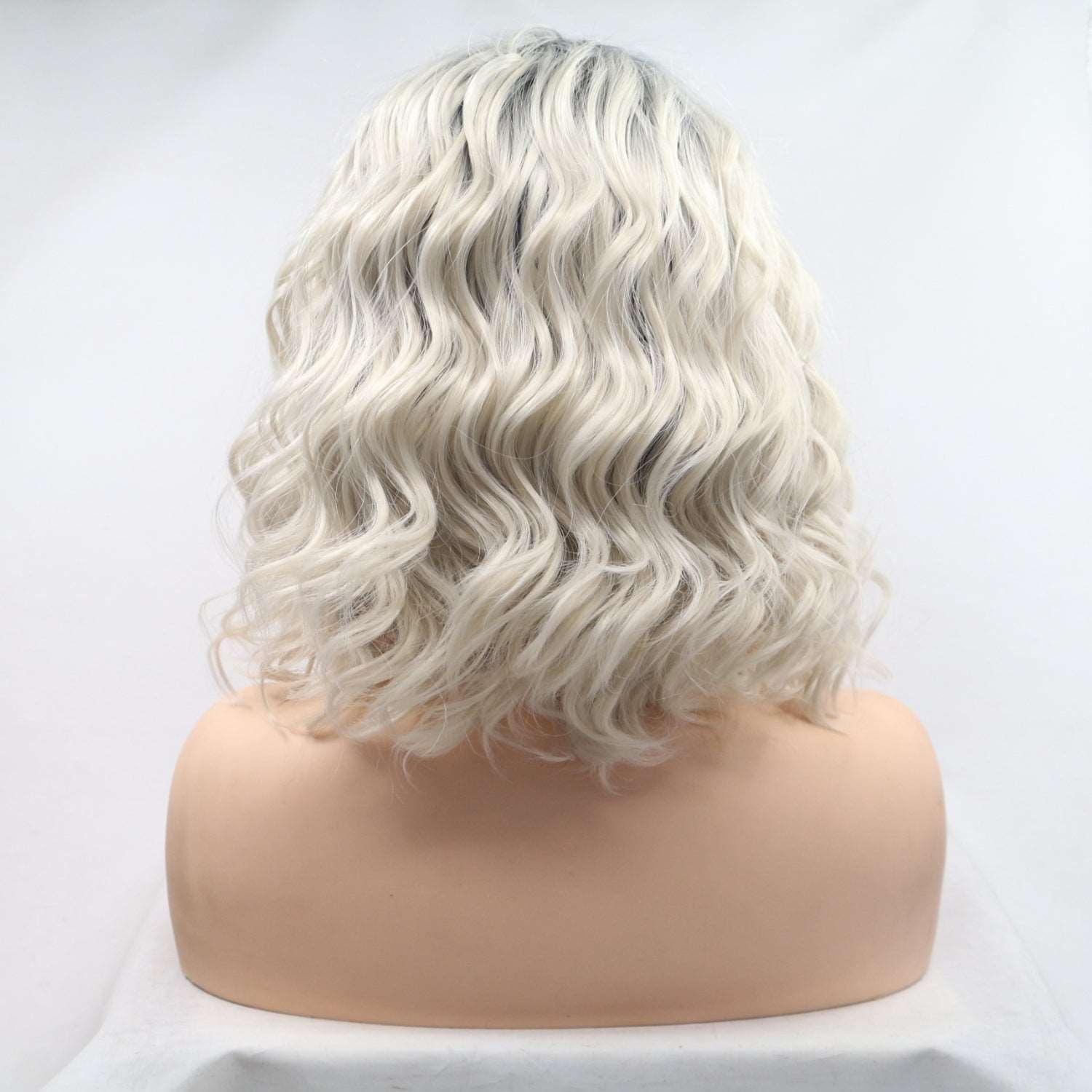 13*3" Lace Front Wigs Synthetic Mid-length Wavy 12" 130% Density Carauana Store