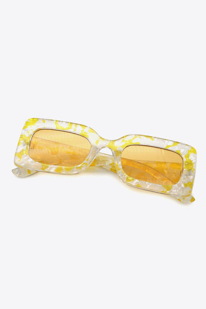 Tortoiseshell Rectangle Polycarbonate Sunglasses Carauana Store