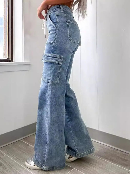 Washed Jeans with Pockets Carauana Store