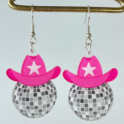 Geometric Shape Acrylic Dangle Earrings Carauana Store