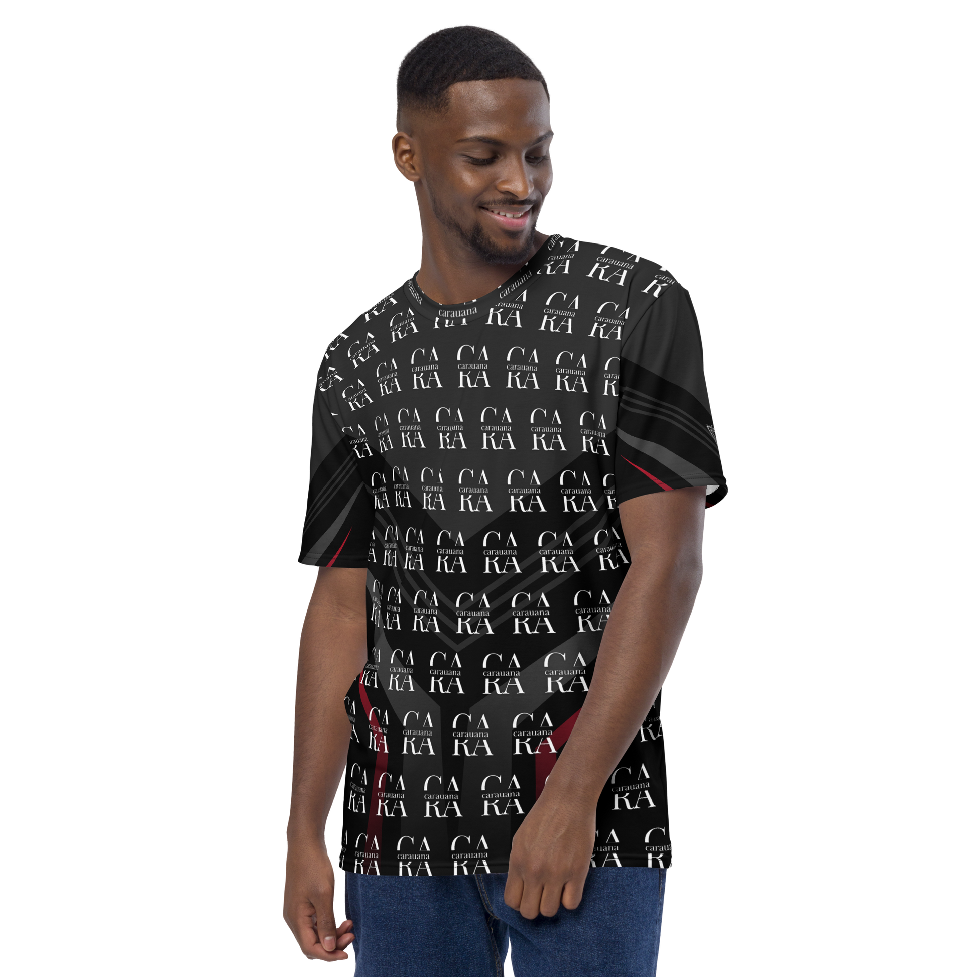 CaRaUaNa Men's t-shirt black Elegant
