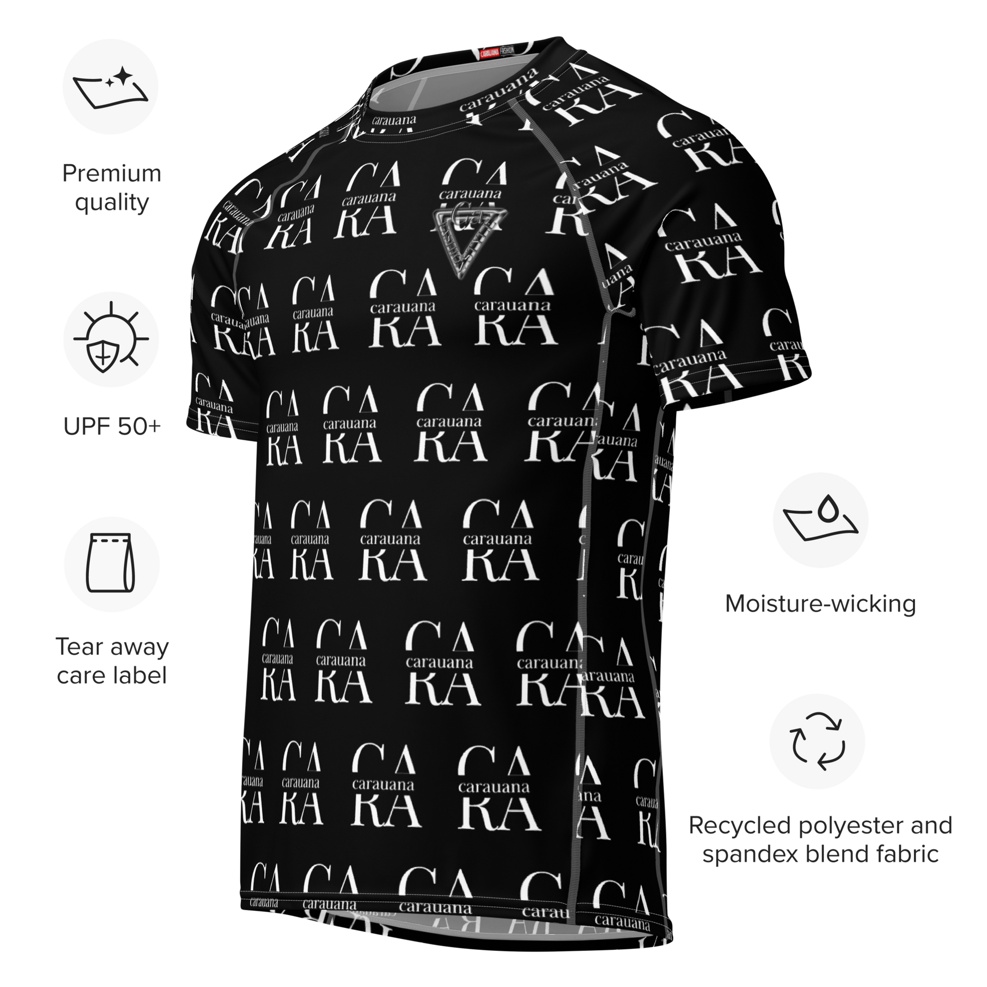 Original CaRaUaNa Rash Guard - BLACK CaRaUaNa Fashion