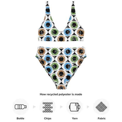 Carauana high-waisted bikini Pattern Eye