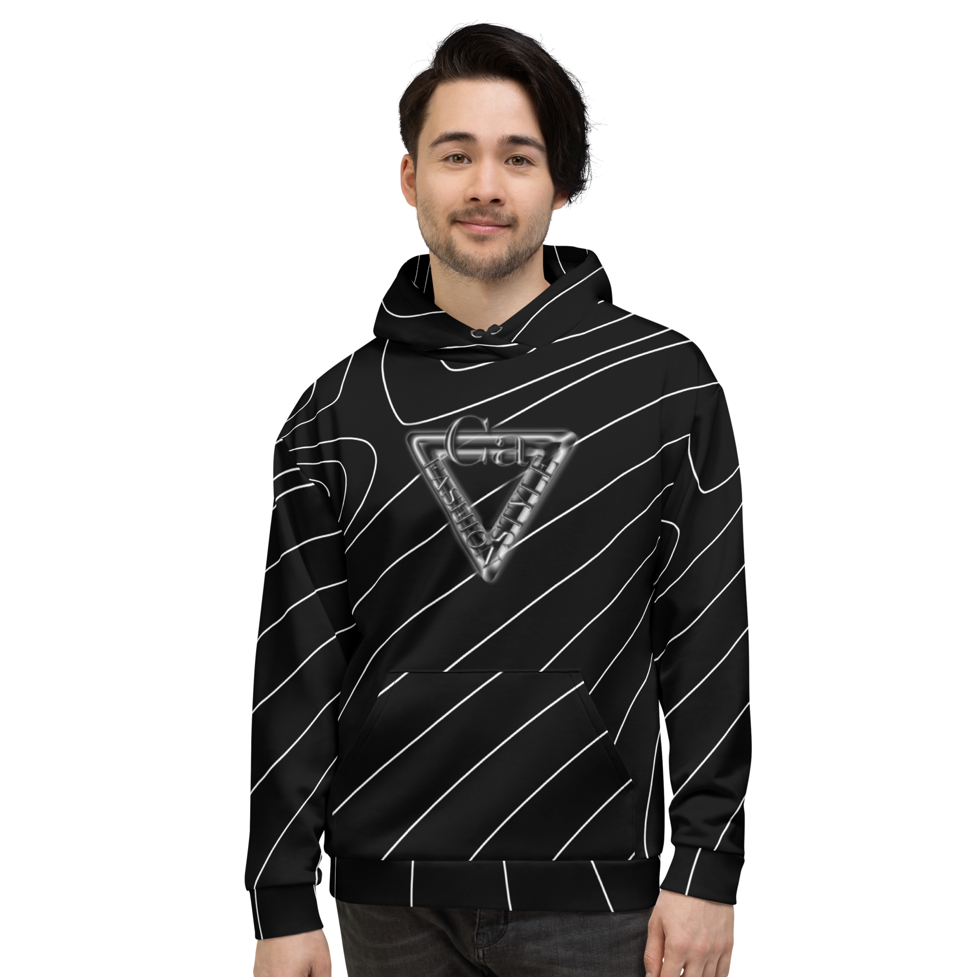 CaRaUaNa Unisex Hoodie Black Branded - CaRaUaNa Fashion