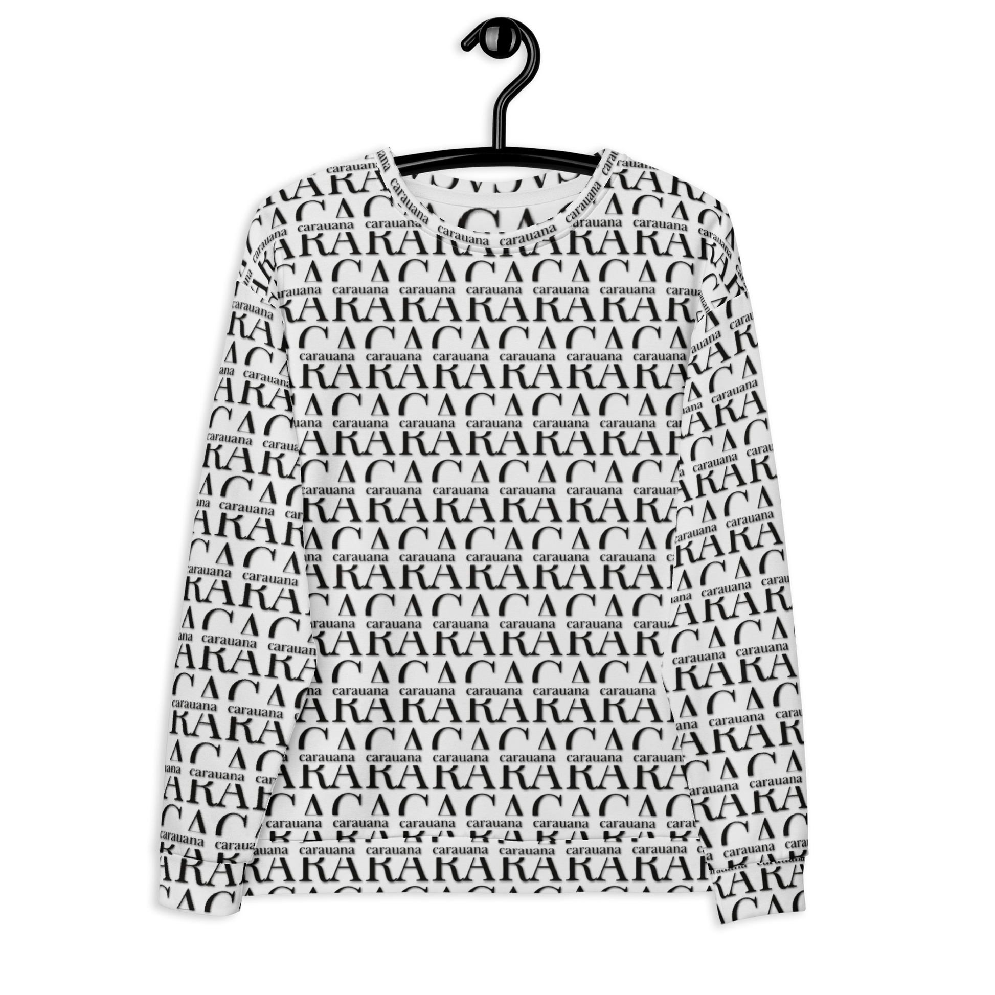 Premium Sweatshirt CaRaUaNa Unisex Black Logo Carauana Store