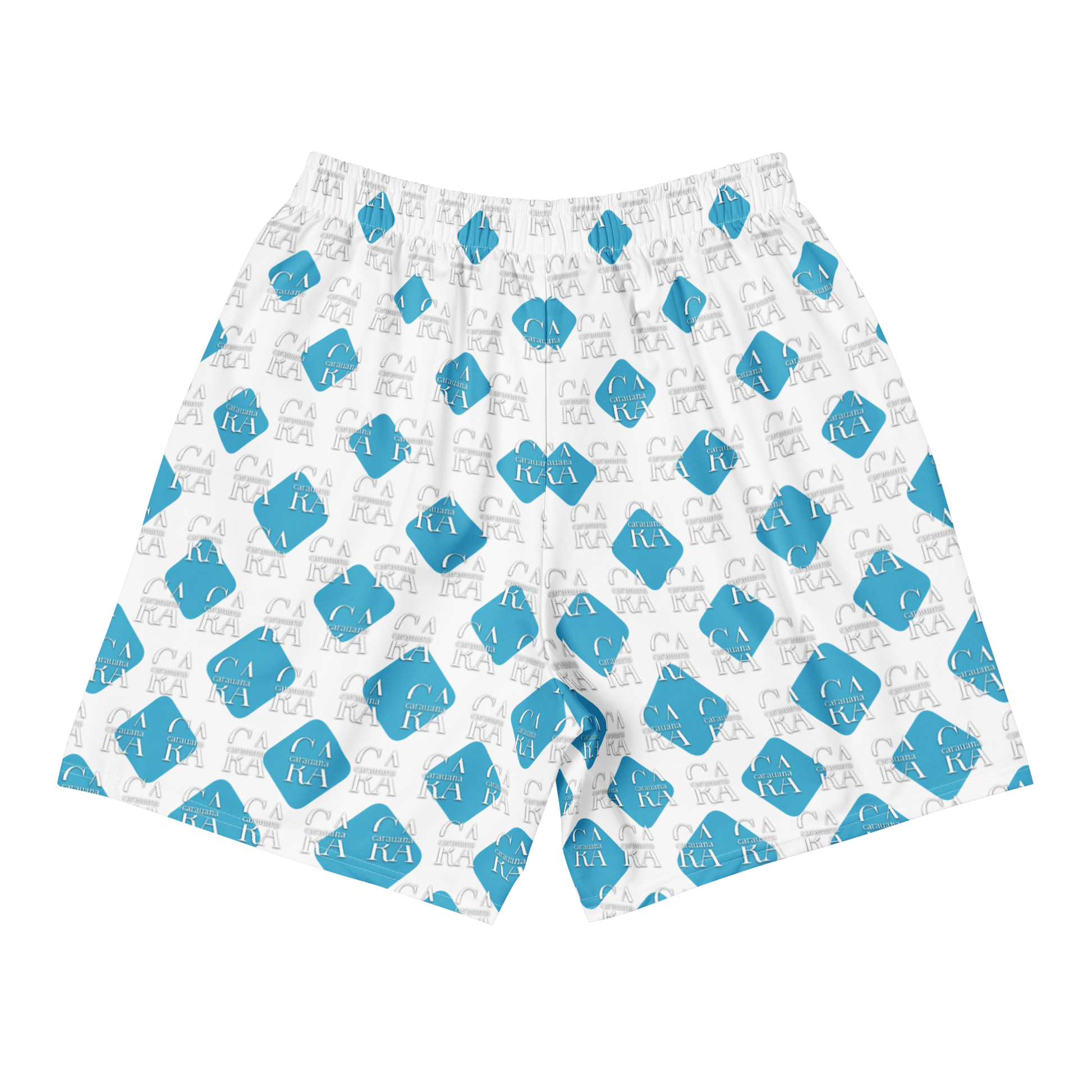 Unisex Athletic Long Shorts CaRaUaNa Cube Style