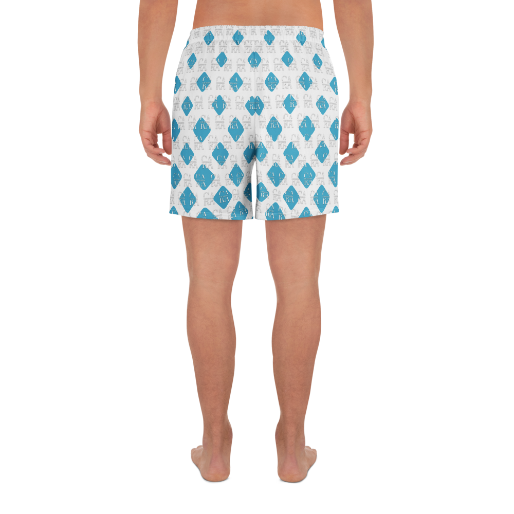 Unisex Athletic Long Shorts CaRaUaNa Cube Style