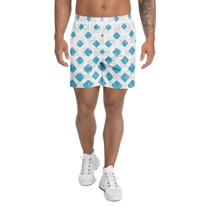 Unisex Athletic Long Shorts CaRaUaNa Cube Style
