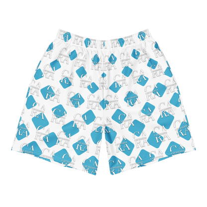 Unisex Athletic Long Shorts CaRaUaNa Cube Style