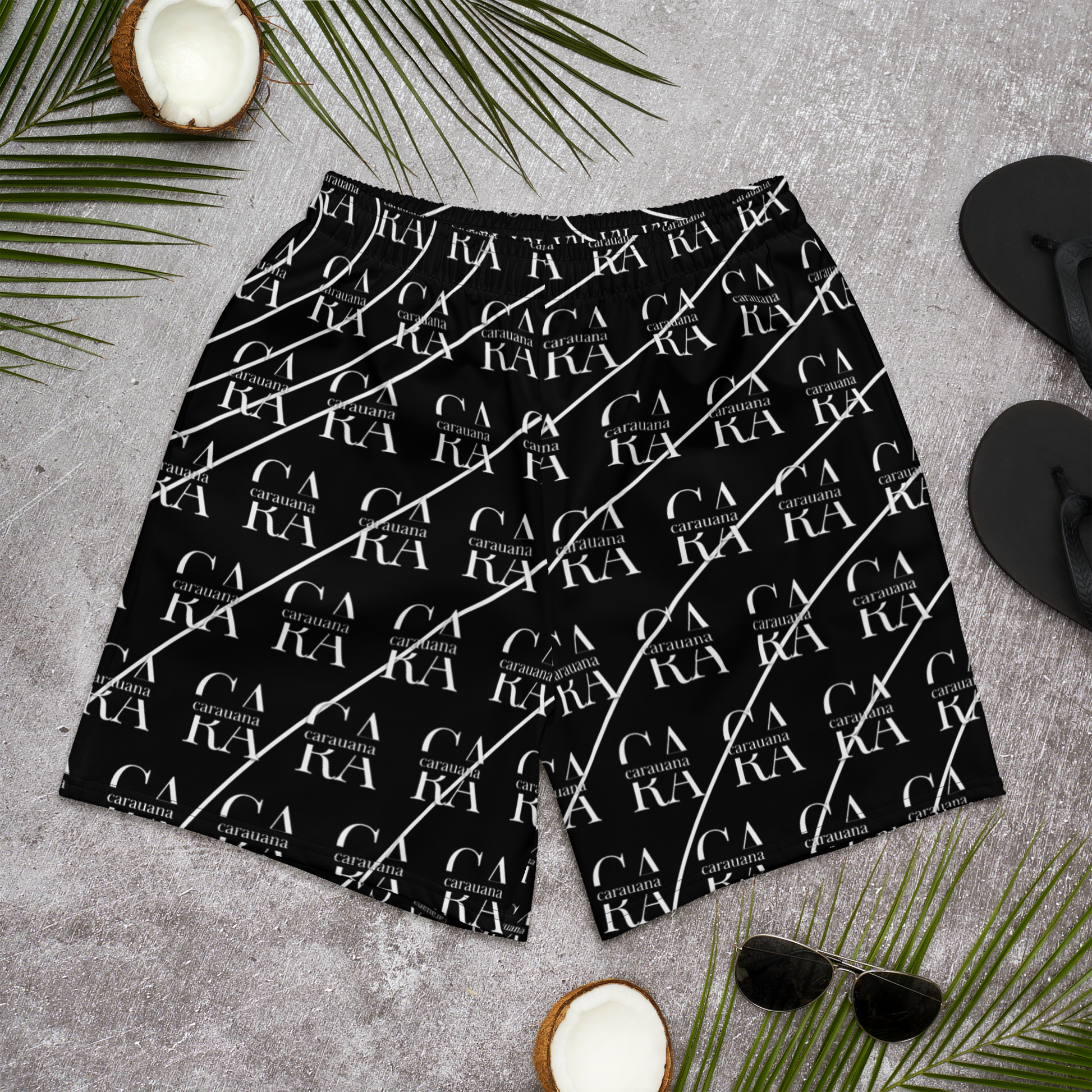 CaRaUaNa Athletic Shorts Unisex black LUX Carauana Store