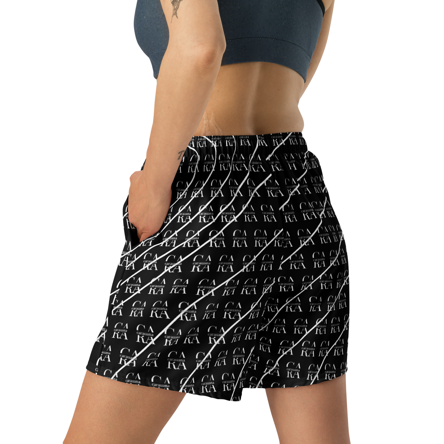 CaRaUaNa Athletic Shorts Unisex black LUX Carauana Store