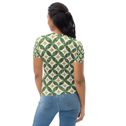 Women's T-shirt Green Pattern Carauana Store